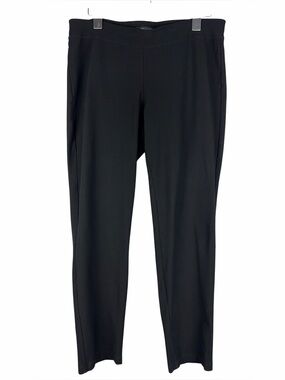 Eileen Fisher Black Viscose Jersey Pull-On Ankle Pants Size Small